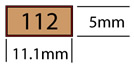 applied moulding 112 cross section